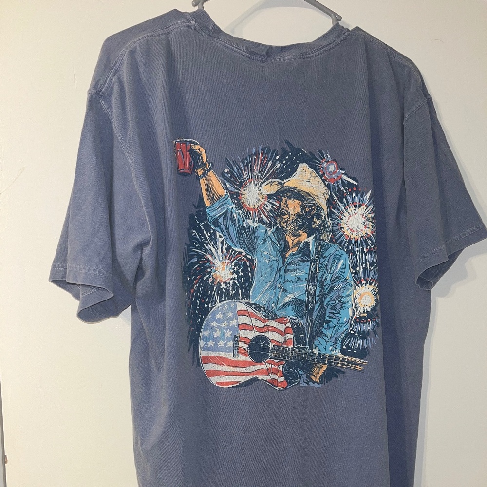 Size L Old Row Comfort Colors pocket tee